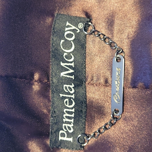 Pamela McCoy Couture vintage leather coat size M - Picture 9 of 13